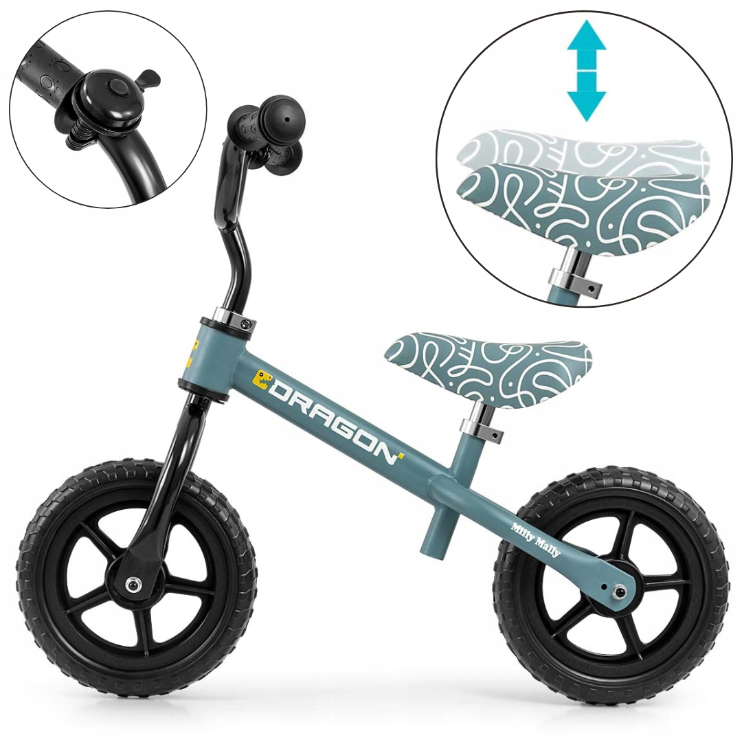 Rowerek biegowy jeździk dla dzieci regulacja wysokości Dragon Milly Mally