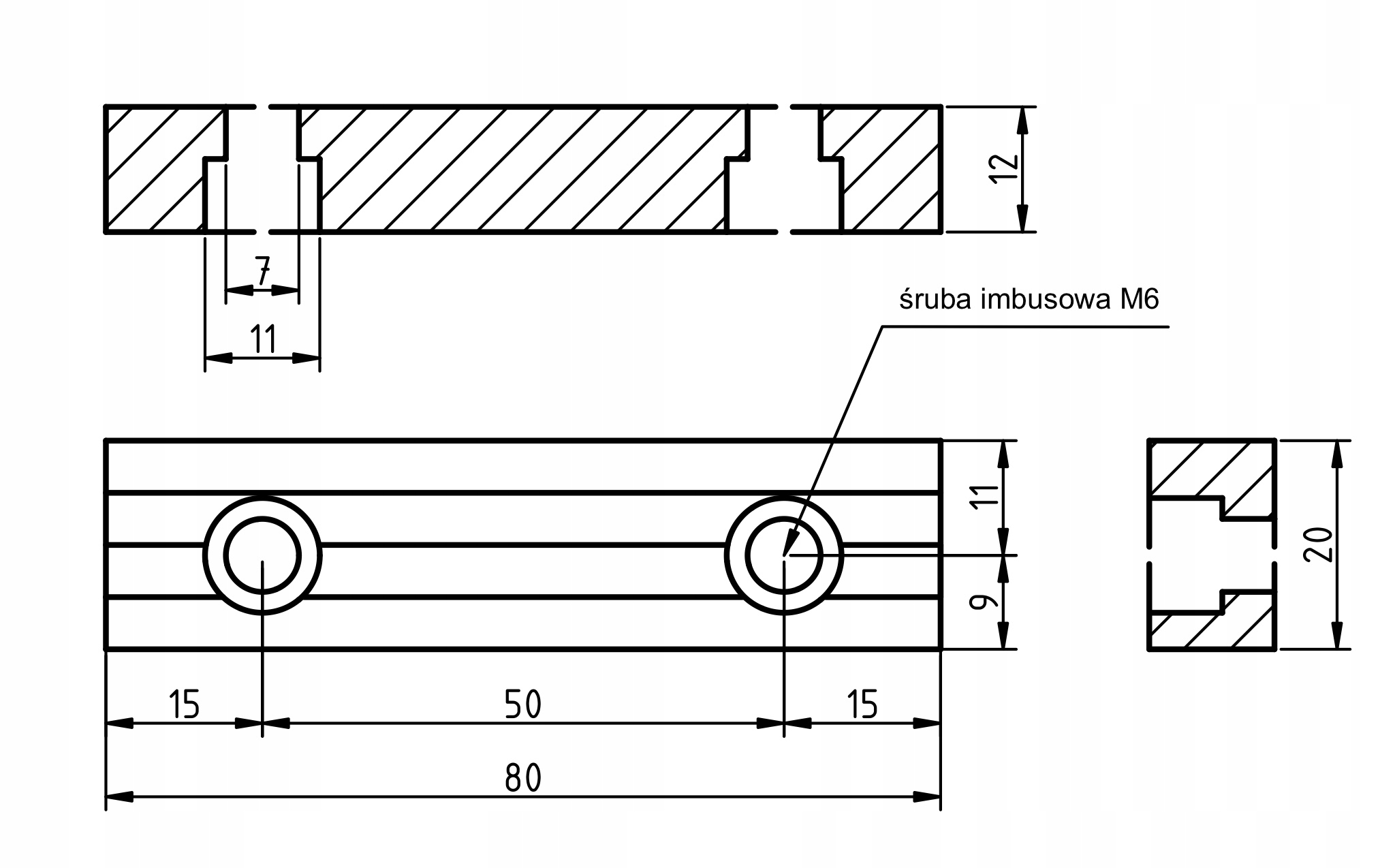 szczęki do imadła 80 mm stalowe HARTOWANE Marka inna