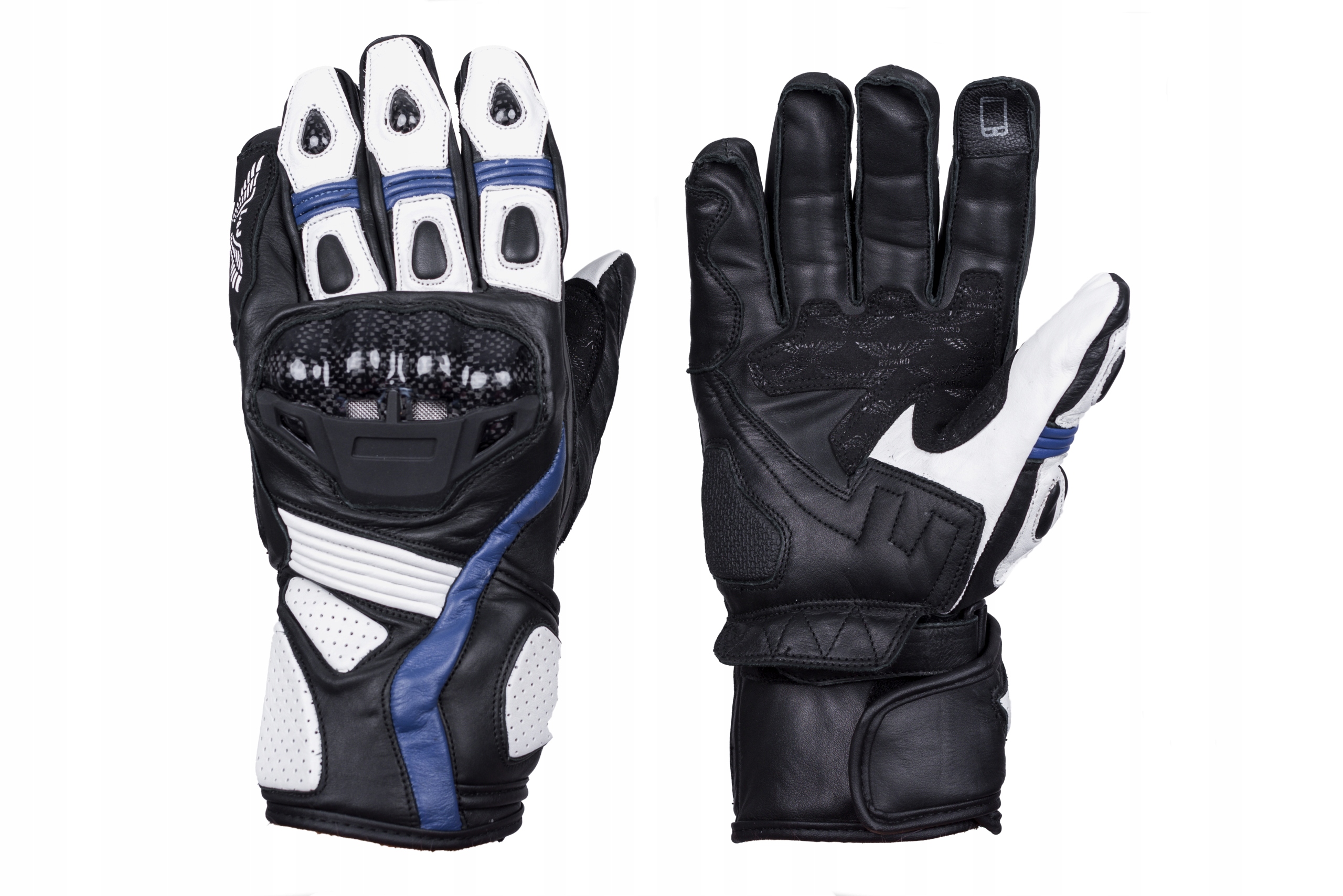Kožené Motocyklové Rukavice Cruiser Blue R064