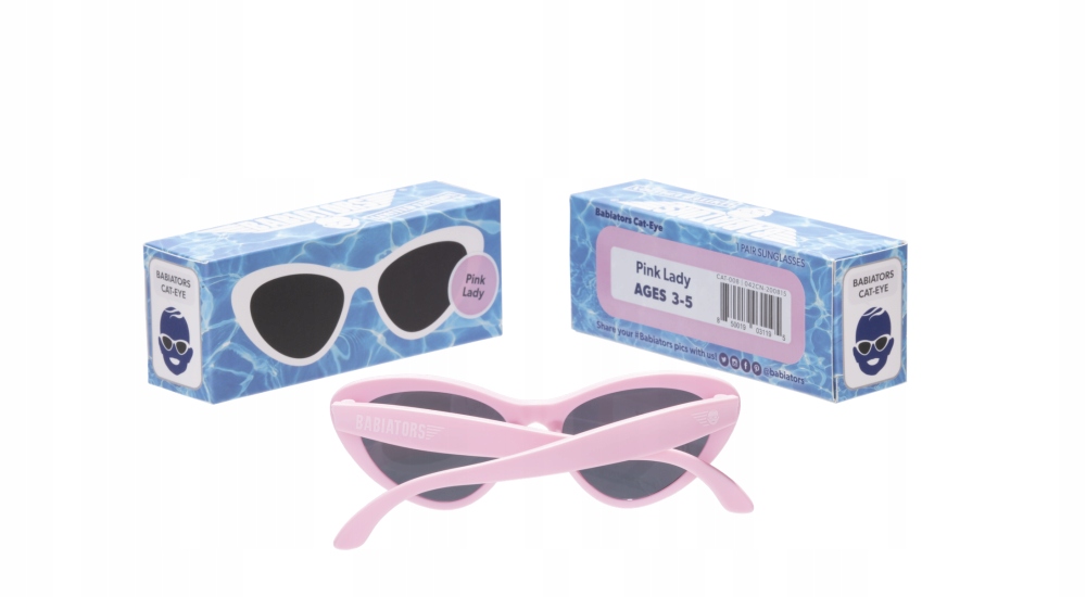 Okulary przeciwsłoneczne Dziecięce CatEye - Pink Lady -Rozmiar 0+ Babiators Kolor różowy
