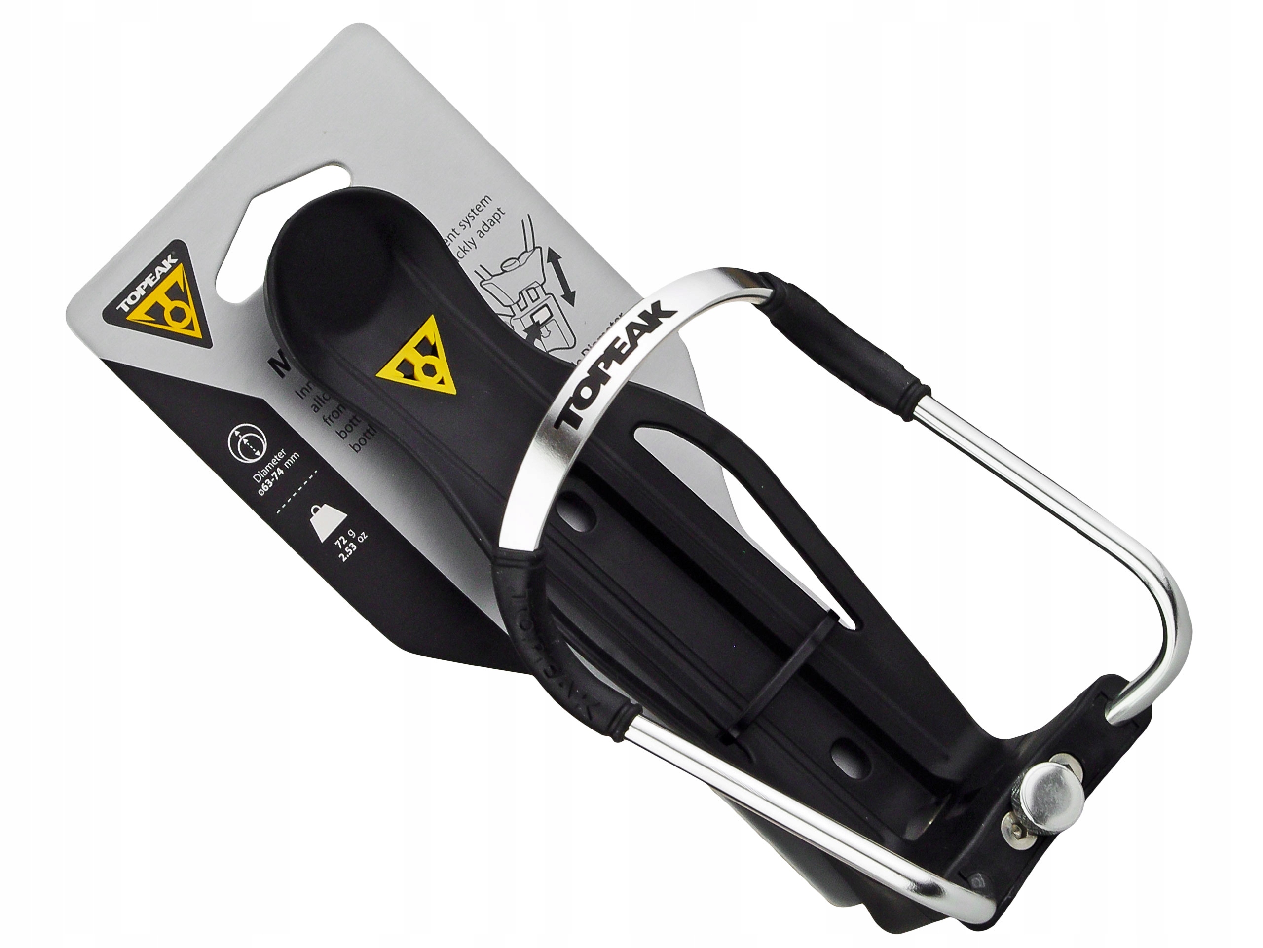 KOSZYK NA BIDON ROWEROWY TOPEAK MODULA CAGE II REGULOWANY SREBRNY Model MODULA CAGE II