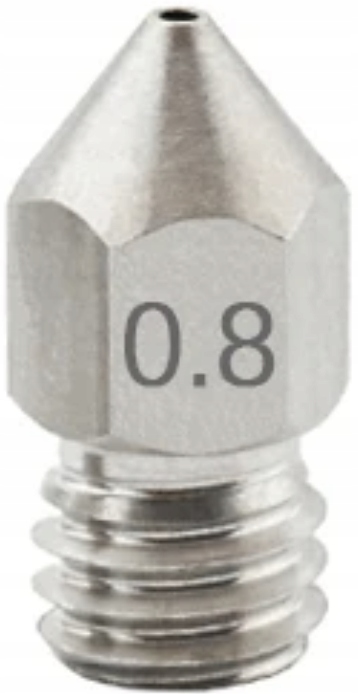 

Dysza Stalowa MK8 0.8 mm 1.75mm Creality Ender 3 5
