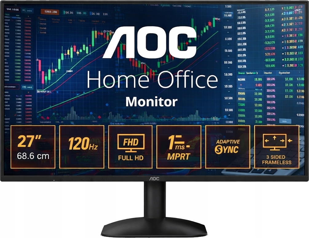 Monitor Aoc 27B31H 27" Ips Fhd 120Hz 1ms Hdmi FreeSync Led