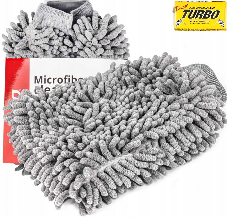 Rękawica Do Mycia Auta Samochodu Detailingowa Mikrofibra Z Mikrofibry