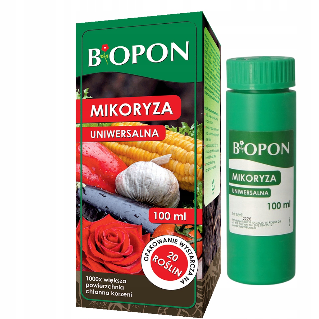 BIOPON MIKORYZA SZCZEPIONKA UNIWERSALNA ROZSADY SADZENIE ROŚLIN 100 ML