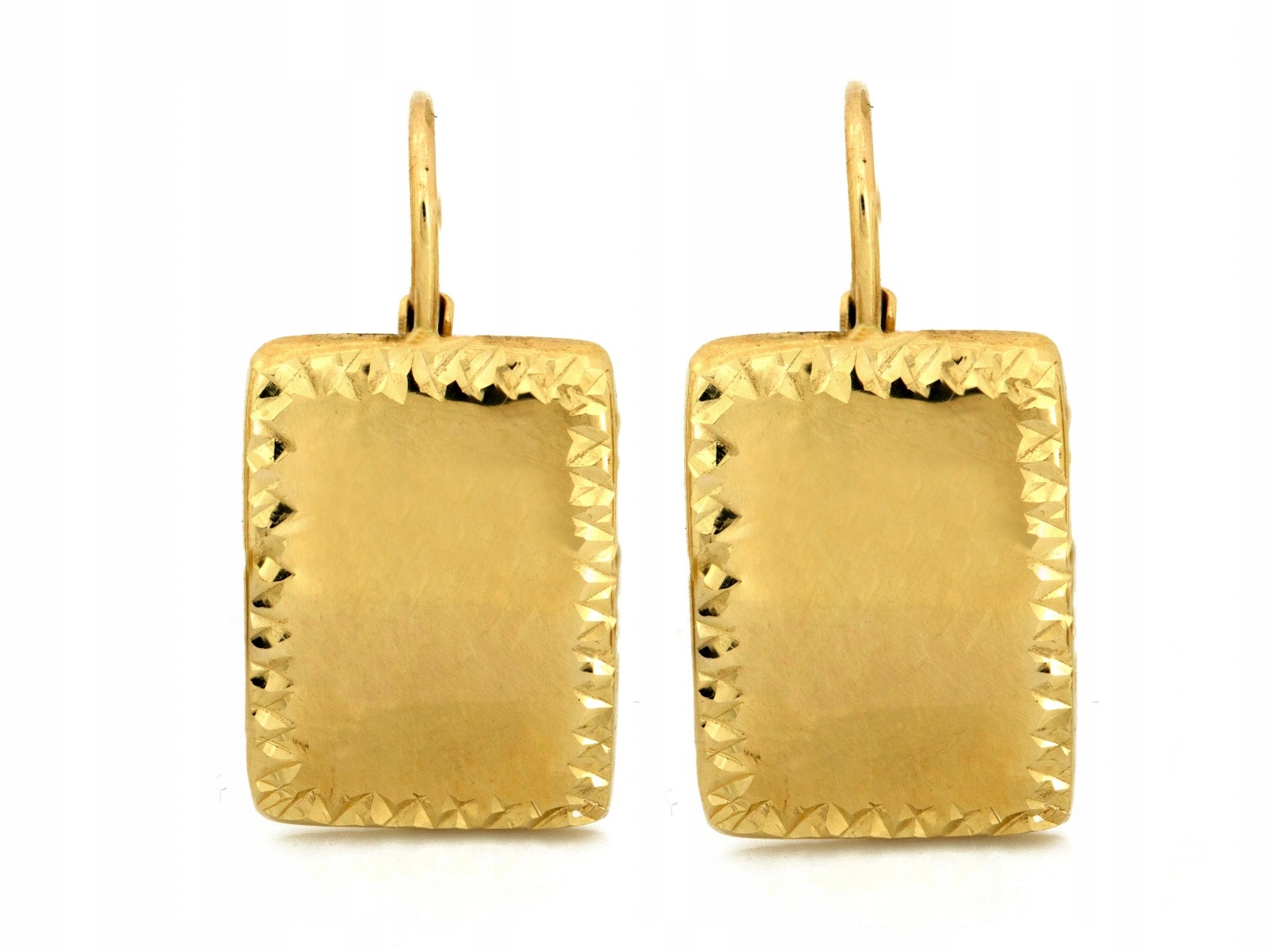 Zlaté náušnice pro ženu 585 efektní 14kt