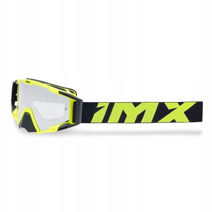 Gogle motocyklowe IMX Sand Fluo Yellow - Szyba Silver Iridium + Clear