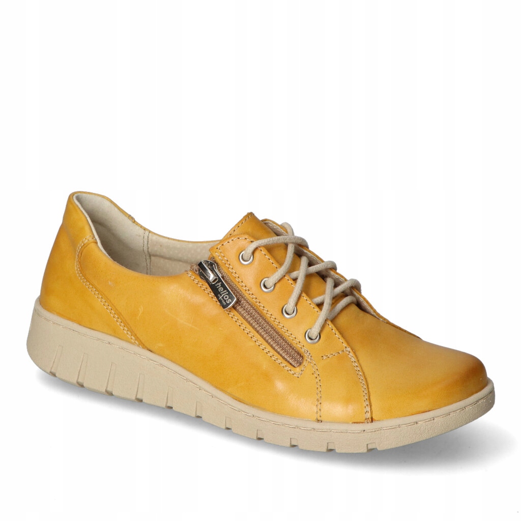 Dámské polobotky Helios Žluté Lico Kožené 37