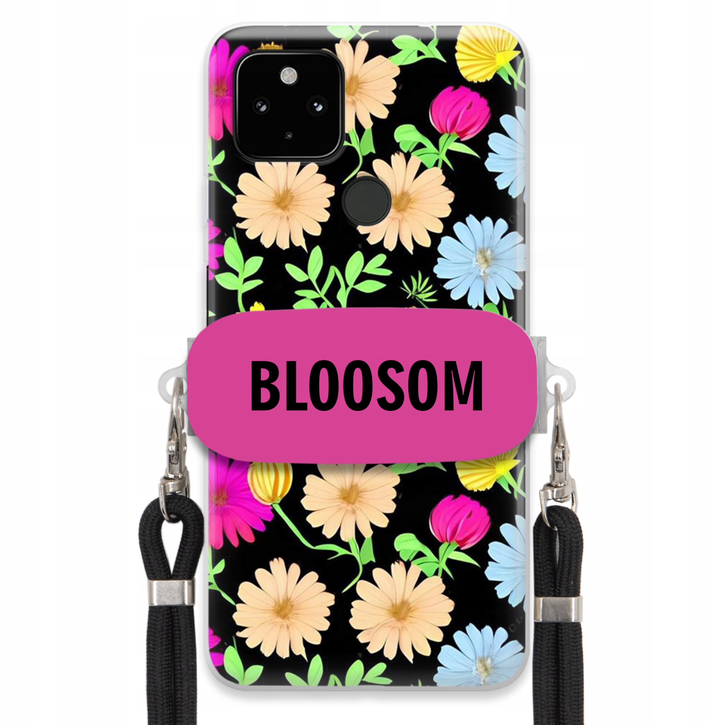 Pouzdro Držák Crossbody Pro Google Pixel 4A 5G Kryt Květiny Bloosom Flower