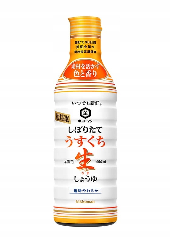 

Kikkoman Japoński Świeży Jasny sos sojowy, 450ml