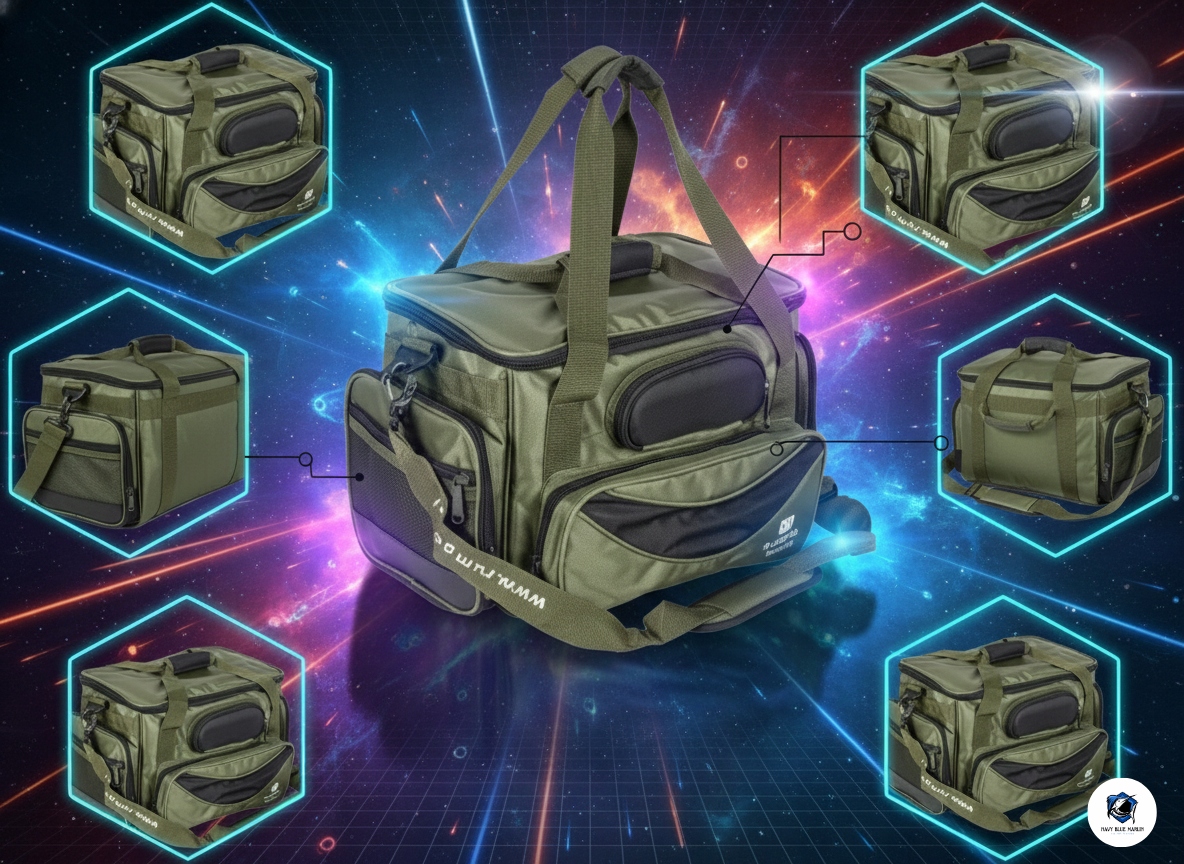 Voděodolná Rybářská Taška Rumpol 50X27 CM Velká, Pevná, Přes Rameno, Vhodná Na Příslušenství