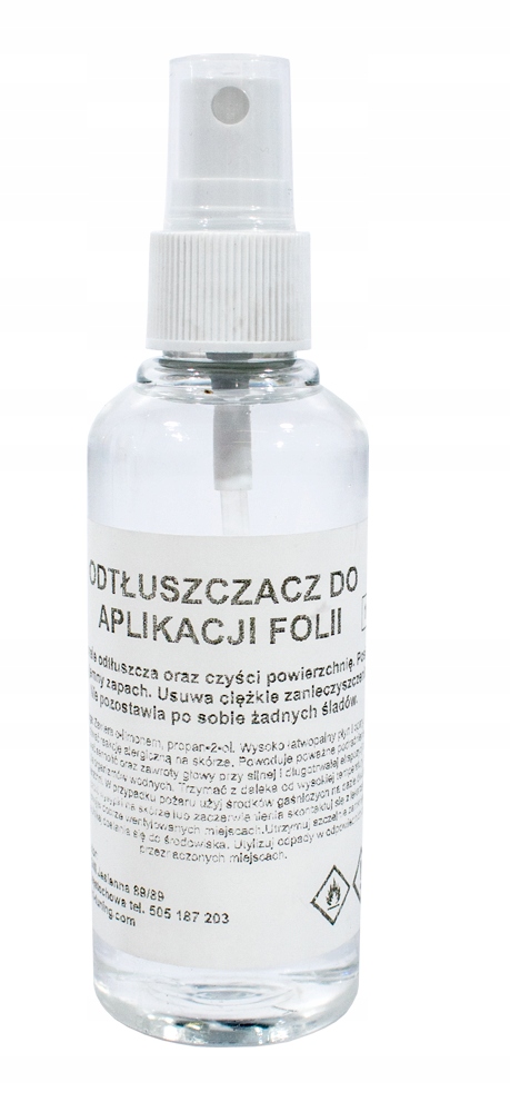 ODTŁUSZCZACZ DO APLIKACJI FOLII DO SZYB 100 ml