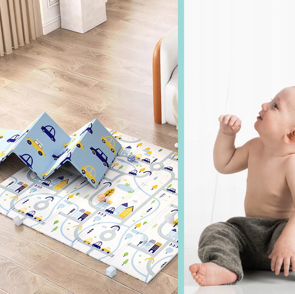 MATA PIANKOWA EDUKACYJNA SKŁADANA DUŻA 150x200cm Marka NiceKids