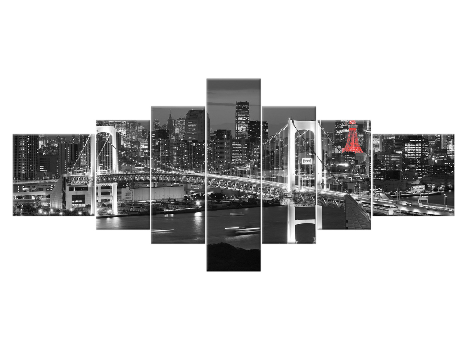 

Obraz 160x70 Architektura Tokyo most tęczowy