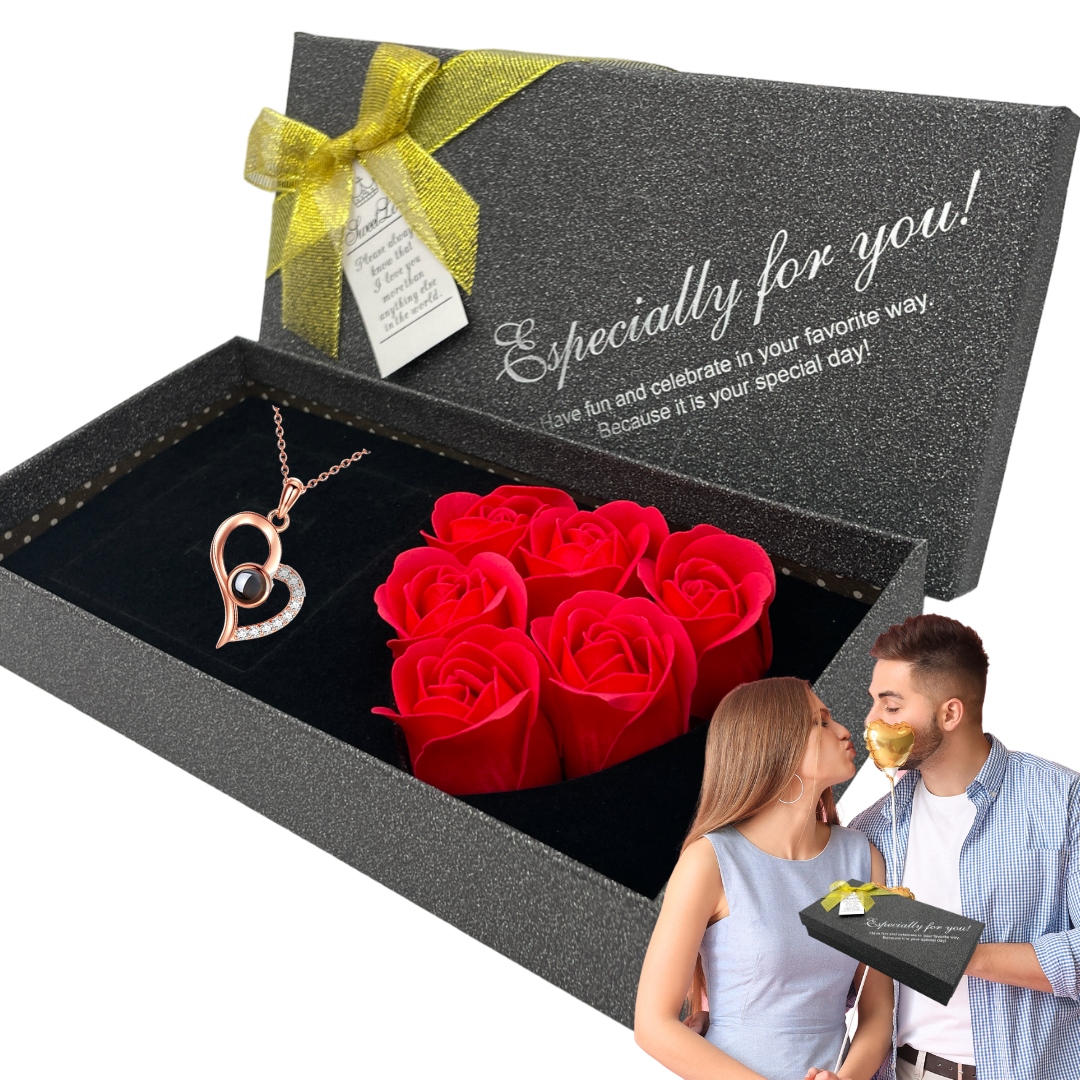 MYDLANE ZAPACHOWE PŁATKI RÓŻ DO KĄPIELI + NASZYJNIK PREZENT NA DZIEŃ KOBIET