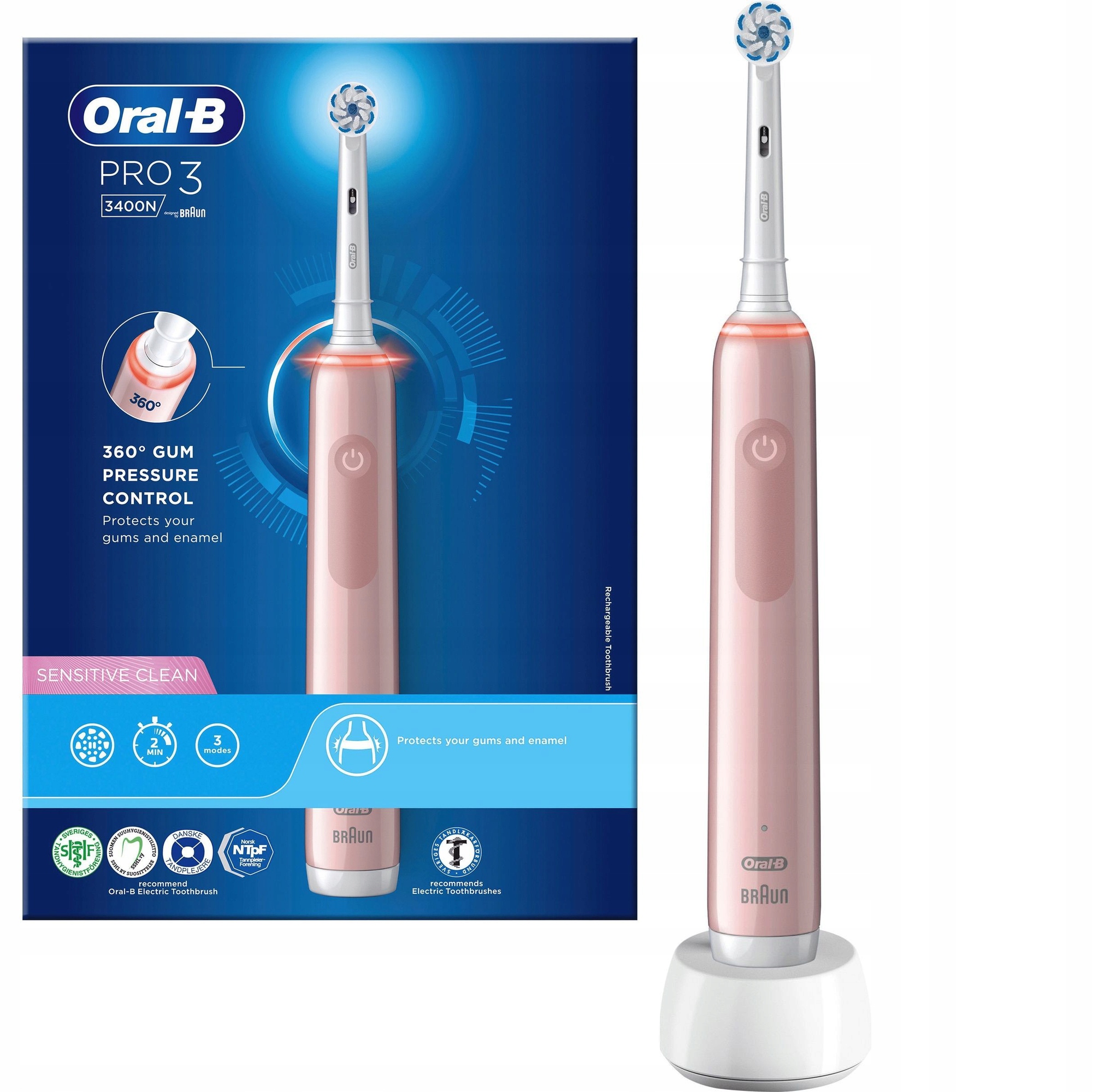 

Szczoteczka Elektryczna Oral-B do Zębów Pro 3 3400
