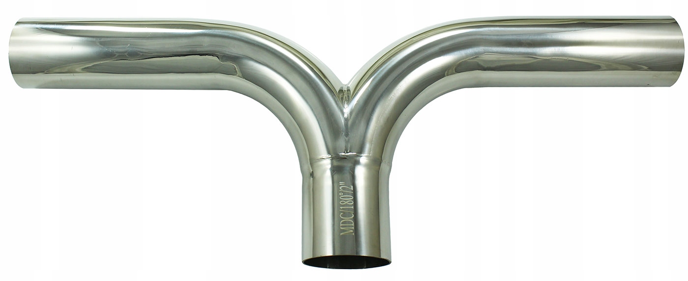 MDC Y-pipe Výfukový T-rozdělovač 180 stupňů 51 51mm 2'' Nerezová ocel 304SS