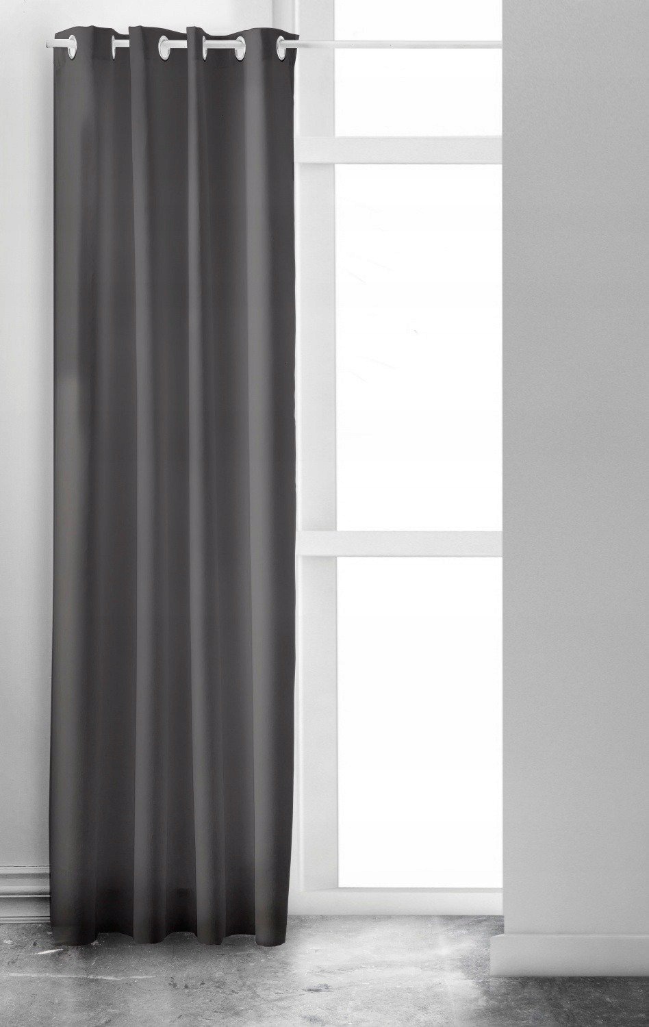 Okenní závěs Hyge, 140 x 240 cm, tmavá šedá, Dnes