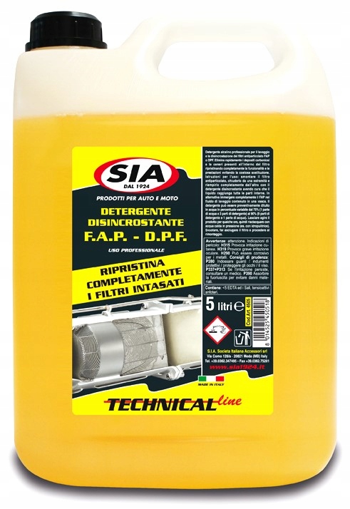SIA1924 płyn do czyszczenia DPF 5L