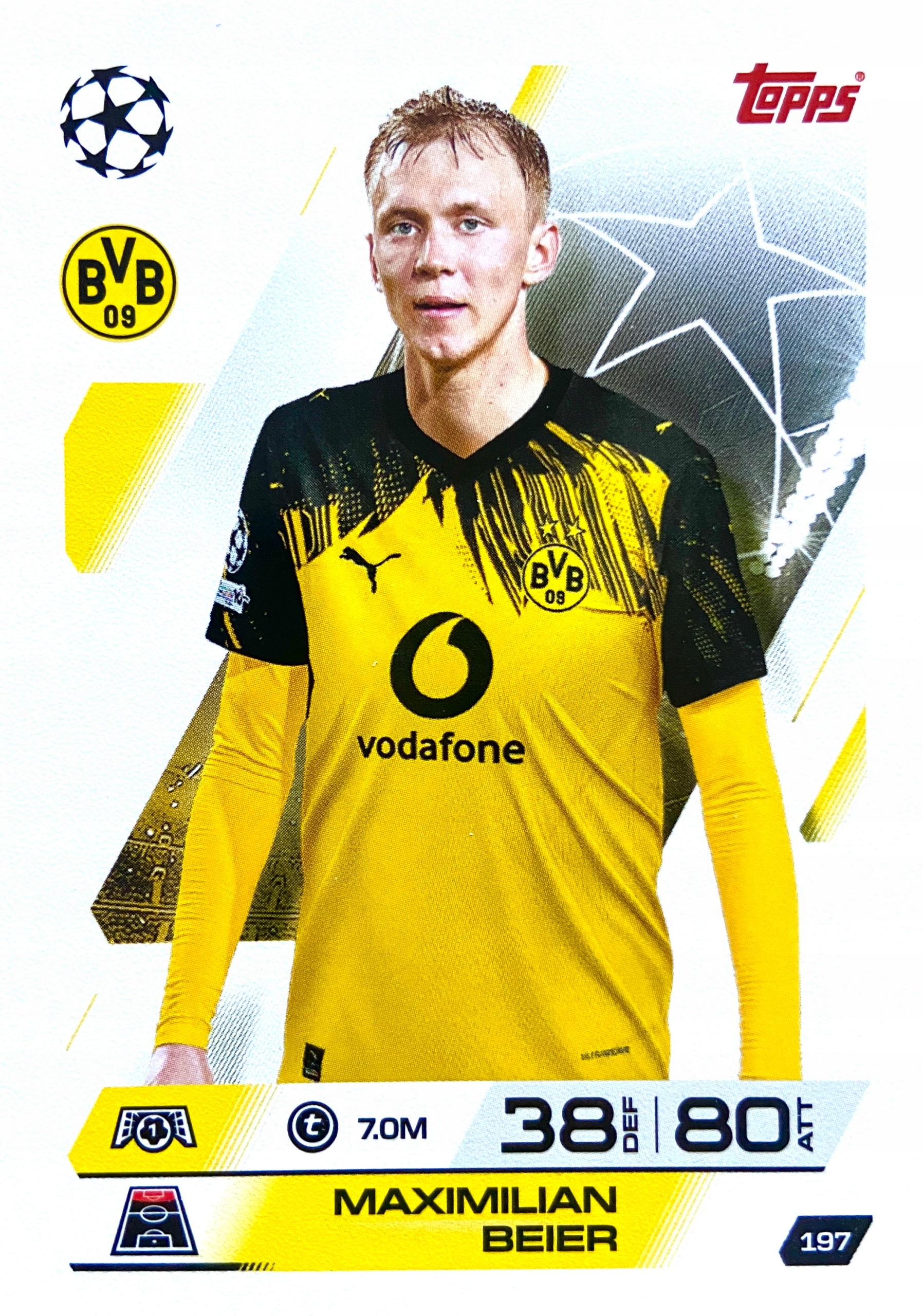 Match Attax Ucl 2025/26 2026 197 Maximilian Beier Borussia Dortmund