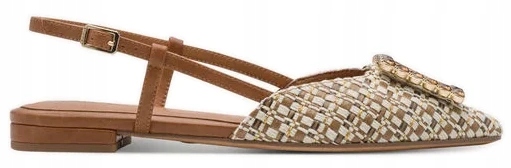 Dámské Ploché Sandály Elegantní Pohodlné Dámské Béžové Nazouváky Tamaris 39