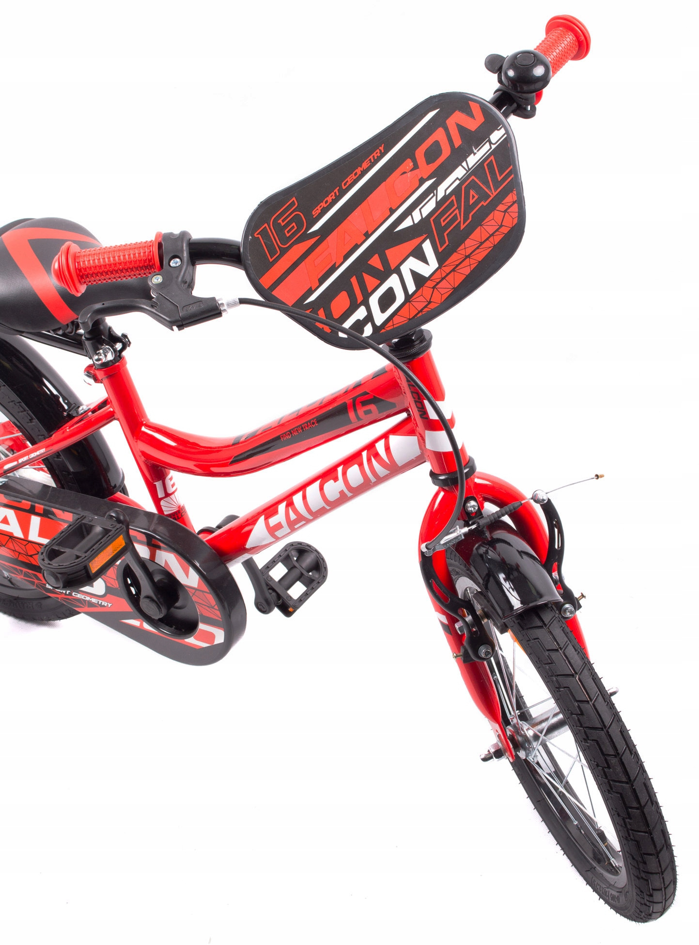 ROWER DZIECIĘCY ROWEREK DLA CHŁOPCA FALCON 16 Kolor Czerwony