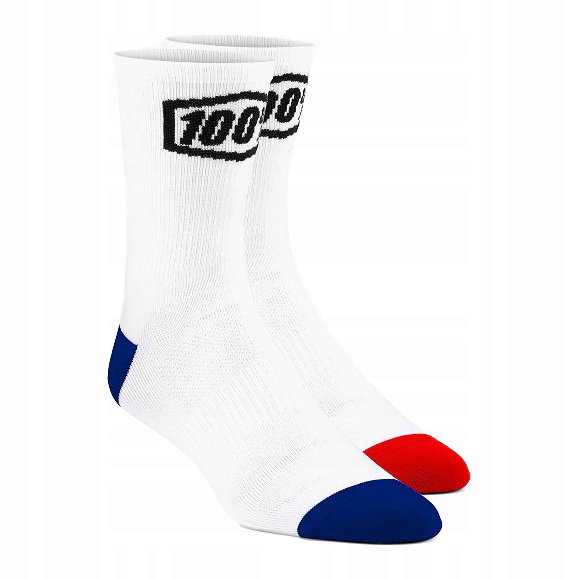 Skarpety rowerowe 100% Terrain Performance białe STO-24003-000-17 42-46 Eu