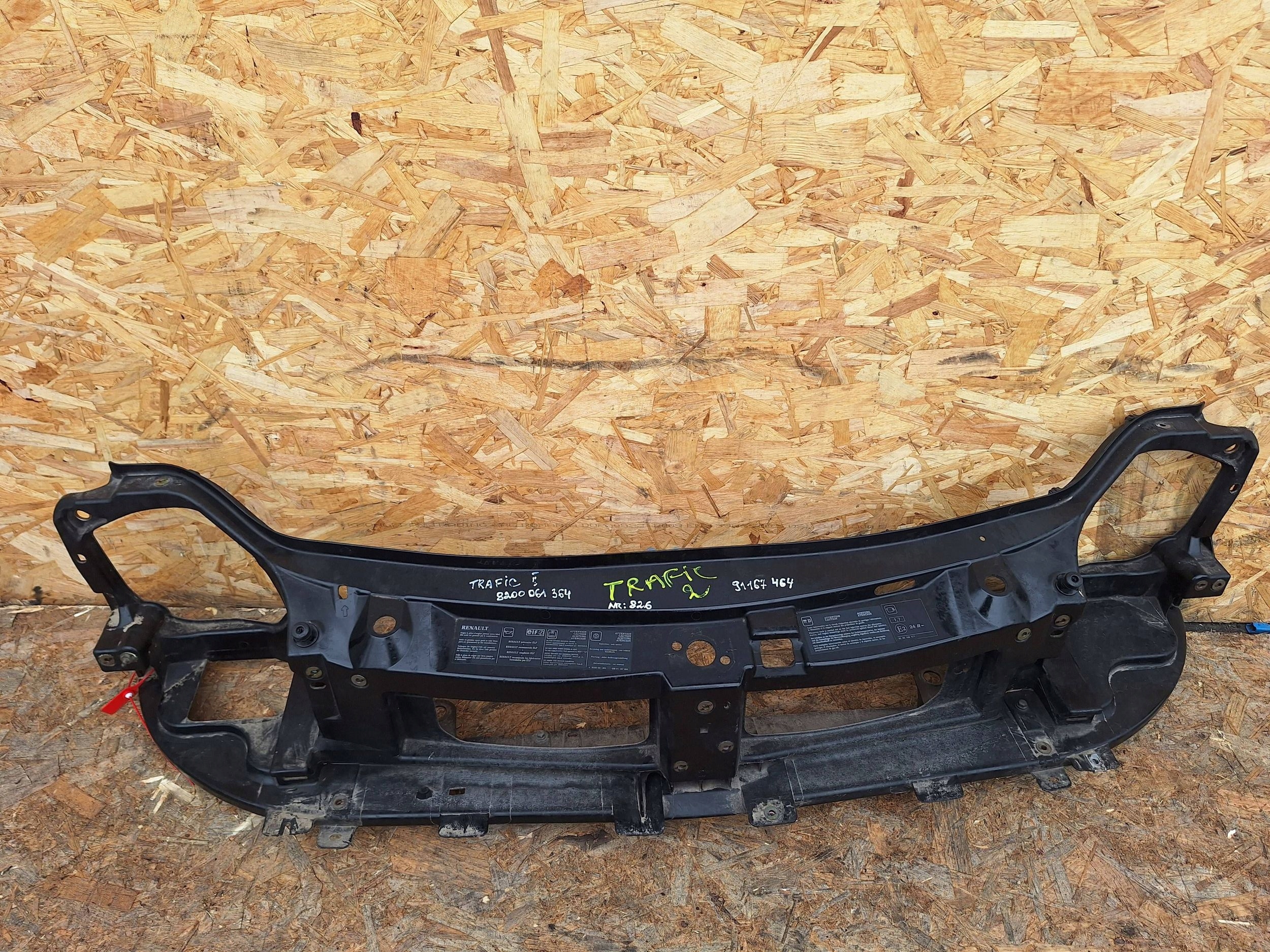 support panel for radiators OKULAR 8200061364 RENAULT TRAFIC II VIVARO A 01