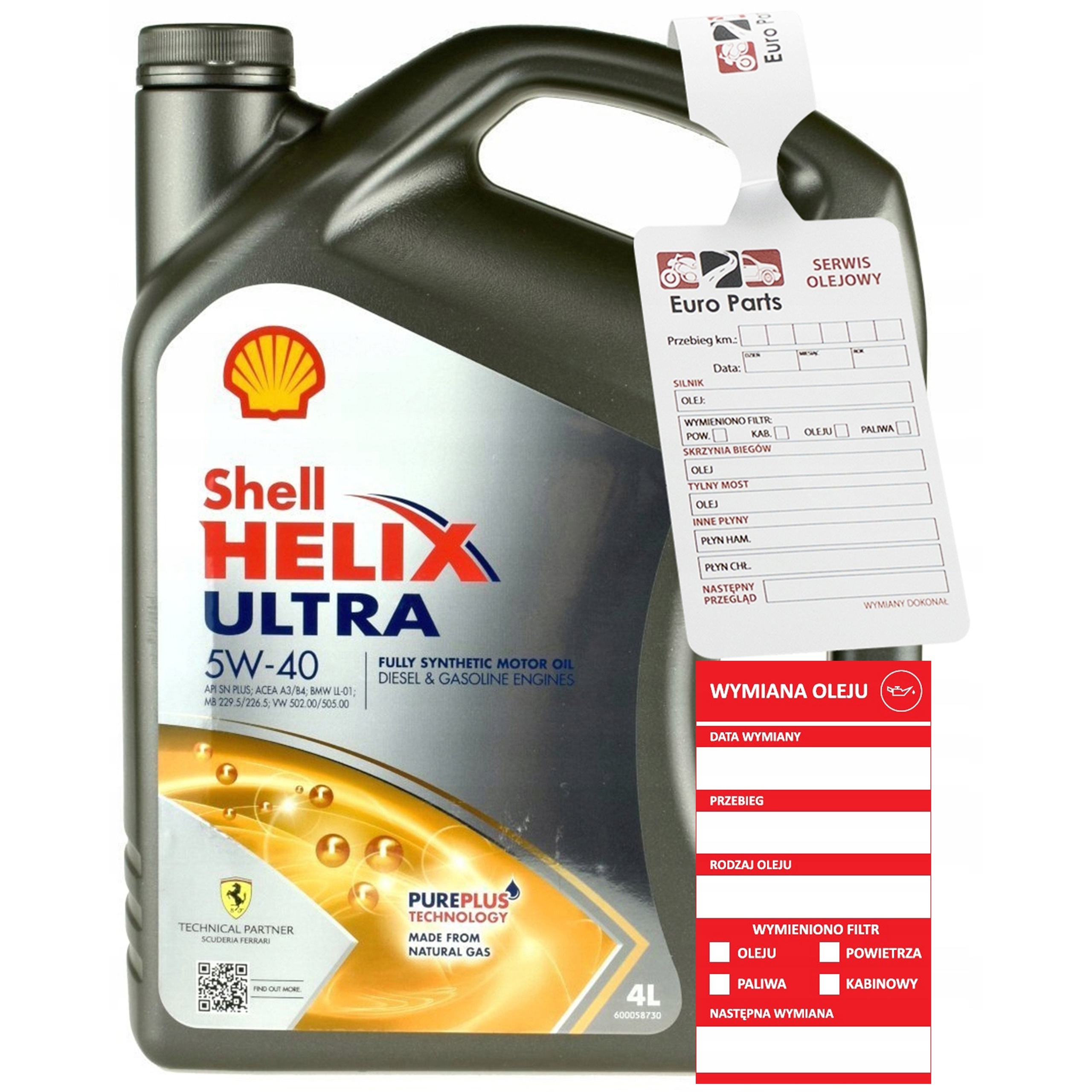 Olej Silnikowy Shell Helix Ultra 5w40 4L