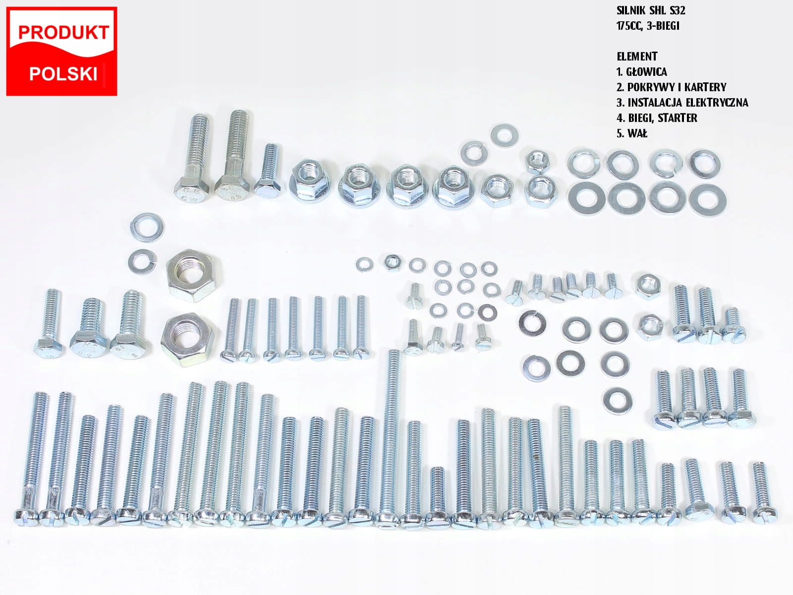 ROY14138 - Винты SHL M11 для всего двигателя из нержавеющей стали TI