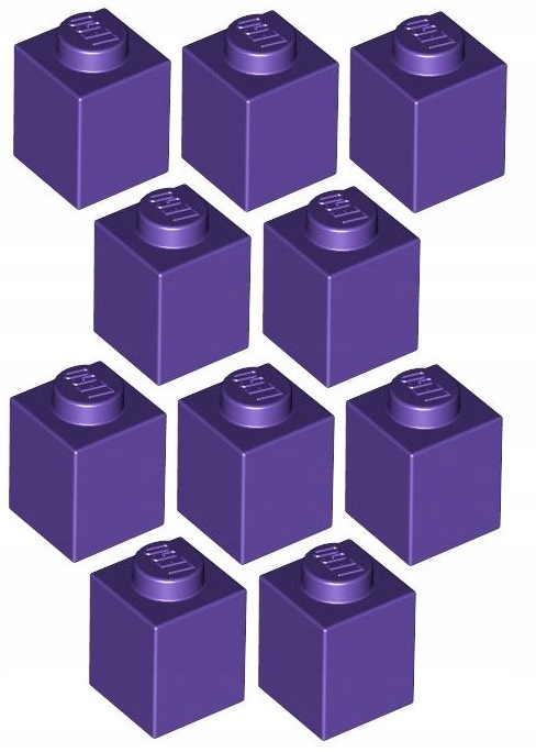 

Lego Klocek 1x1 Ciemny Fioletowy 3005/6084028 x10