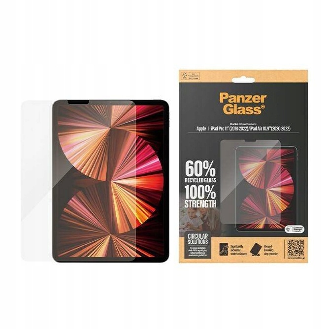 Sklo pro iPad Pro 11" PanzerGlass Ultra-Wide Fit, antibakteriální