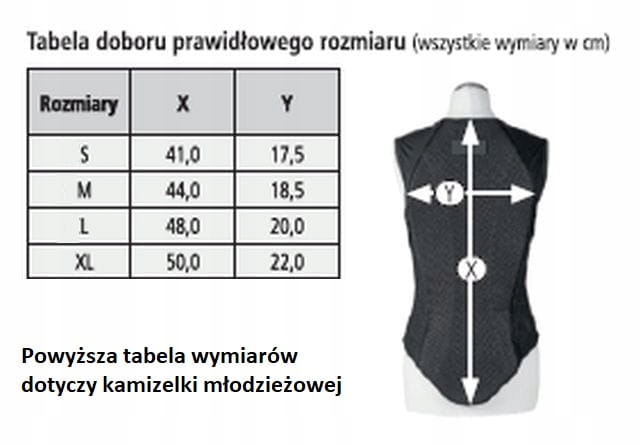 Kamizelka ochronna żółwik START młodzieżowa Kolekcja EffectFlex