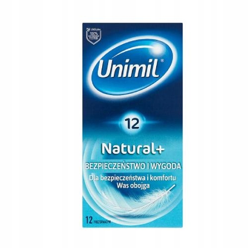 

Unimil Natural Prezerwatywy nawilżane 12 sztuk