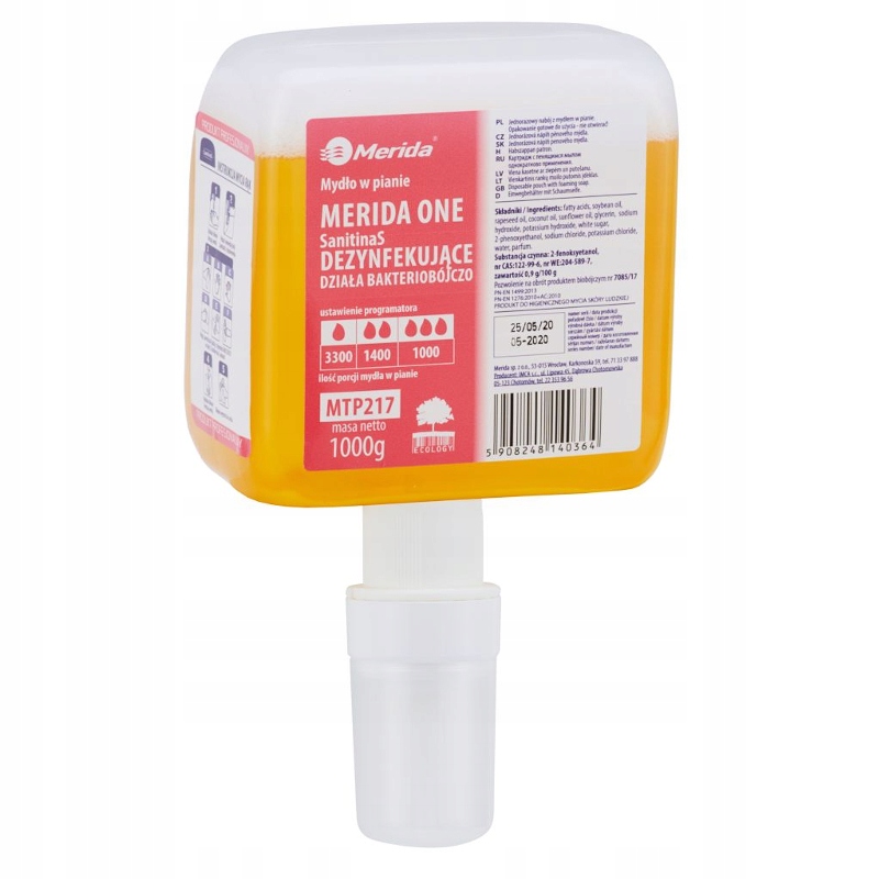 

Merida Mydło W Pianie One Sanitinas Dezynfekujące