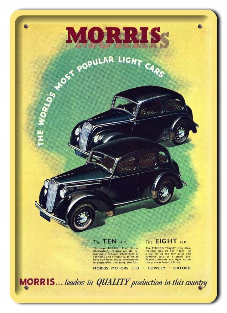 Morris Garage Plakat Metalowy Szyld Retro #07602