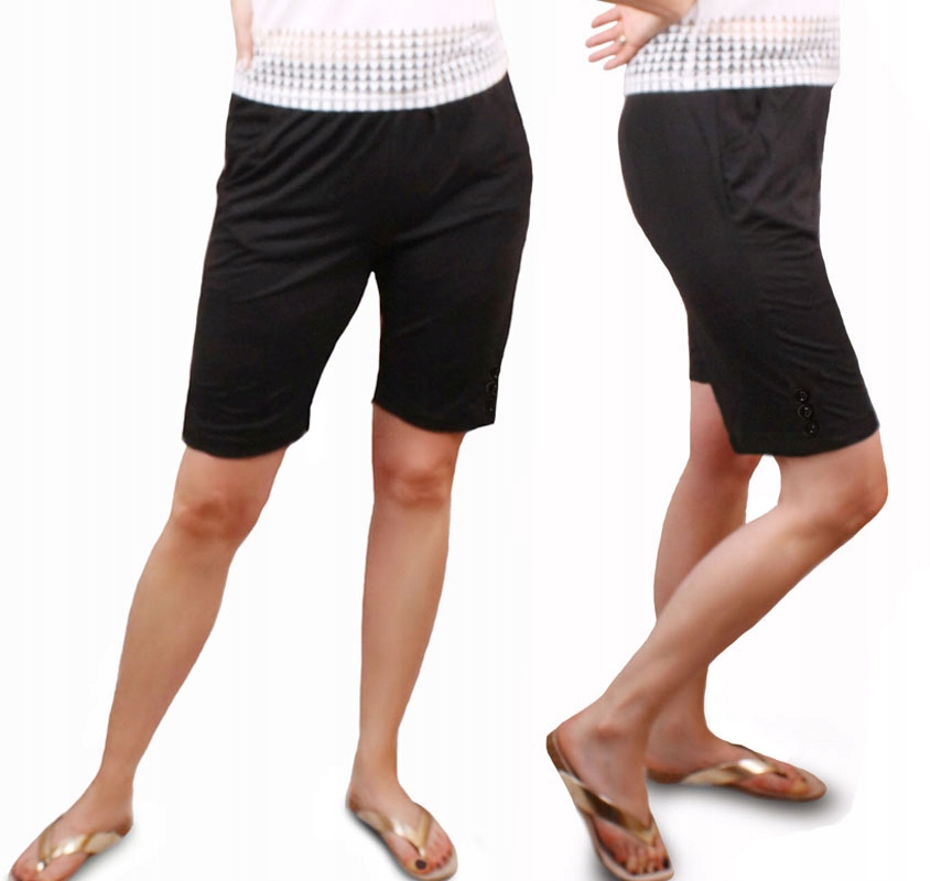 SZORTY SPODENKI DUŻE LUŹNE dres 858 czarny 50-52 Kolor czarny