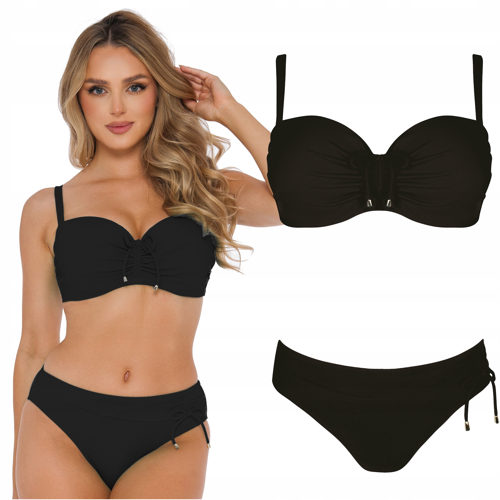 Strój kąpielowy dwuczęściowy damski push-up Self 730 Panama 2 44C/XXL 85C