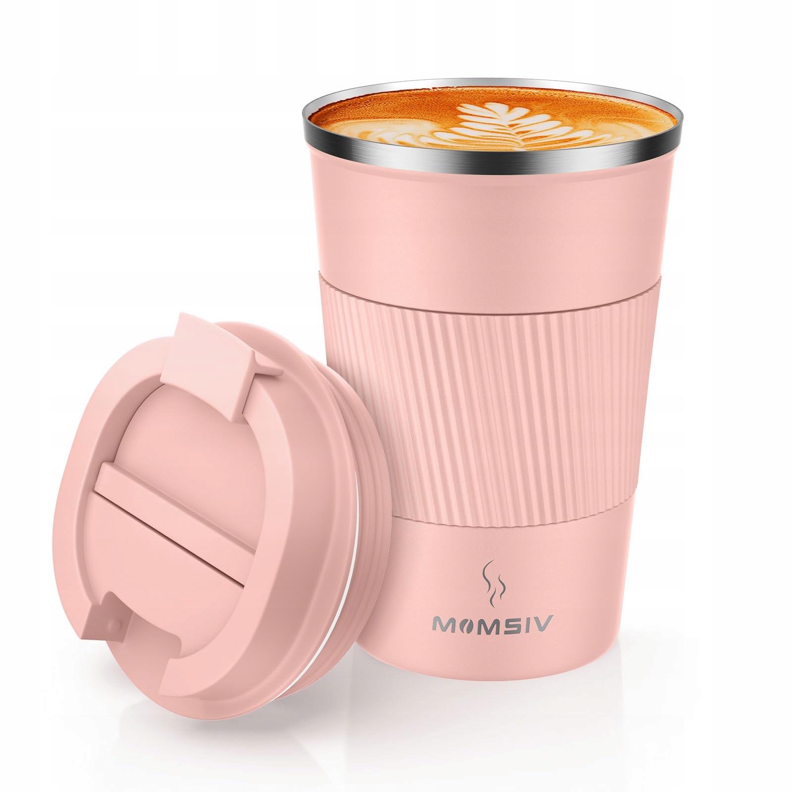 Momsiv Termohrnek Nerezová Ocel 380 ml Fialová Cestovní Káva
