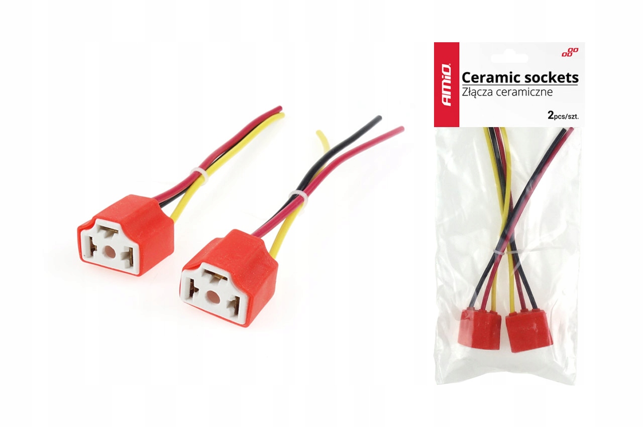 GNIAZDO WTYCZKA KOSTKA CERAMICZNA KOSTKI H4 2SZT.