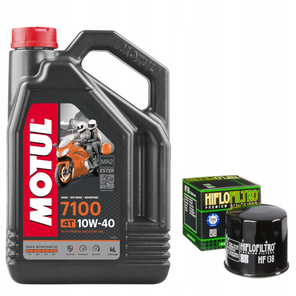 

Olej Motul 7100 10W40 4l filtr oleju HF138