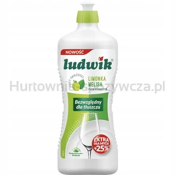 Ludwik Tekutý prostředek na mytí nádobí 900 g Limetka s meduňkou