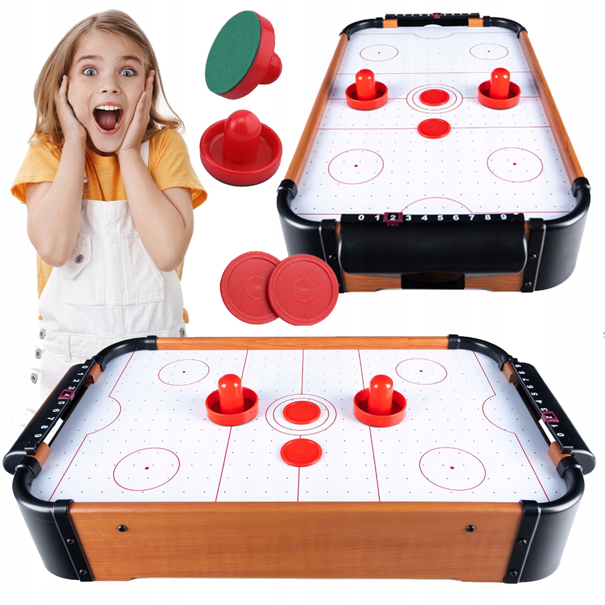 CYMBERGAJ AIR HOCKEY STÓŁ DO GRY W HOKEJA DLA DZIECI GRA ZRĘZNOŚCIOWA