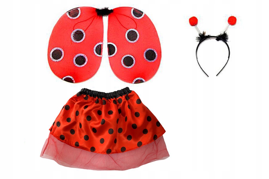 STRÓJ BIEDRONKA KARNAWAŁ BIEDRONECZKA SPÓDNICZKA