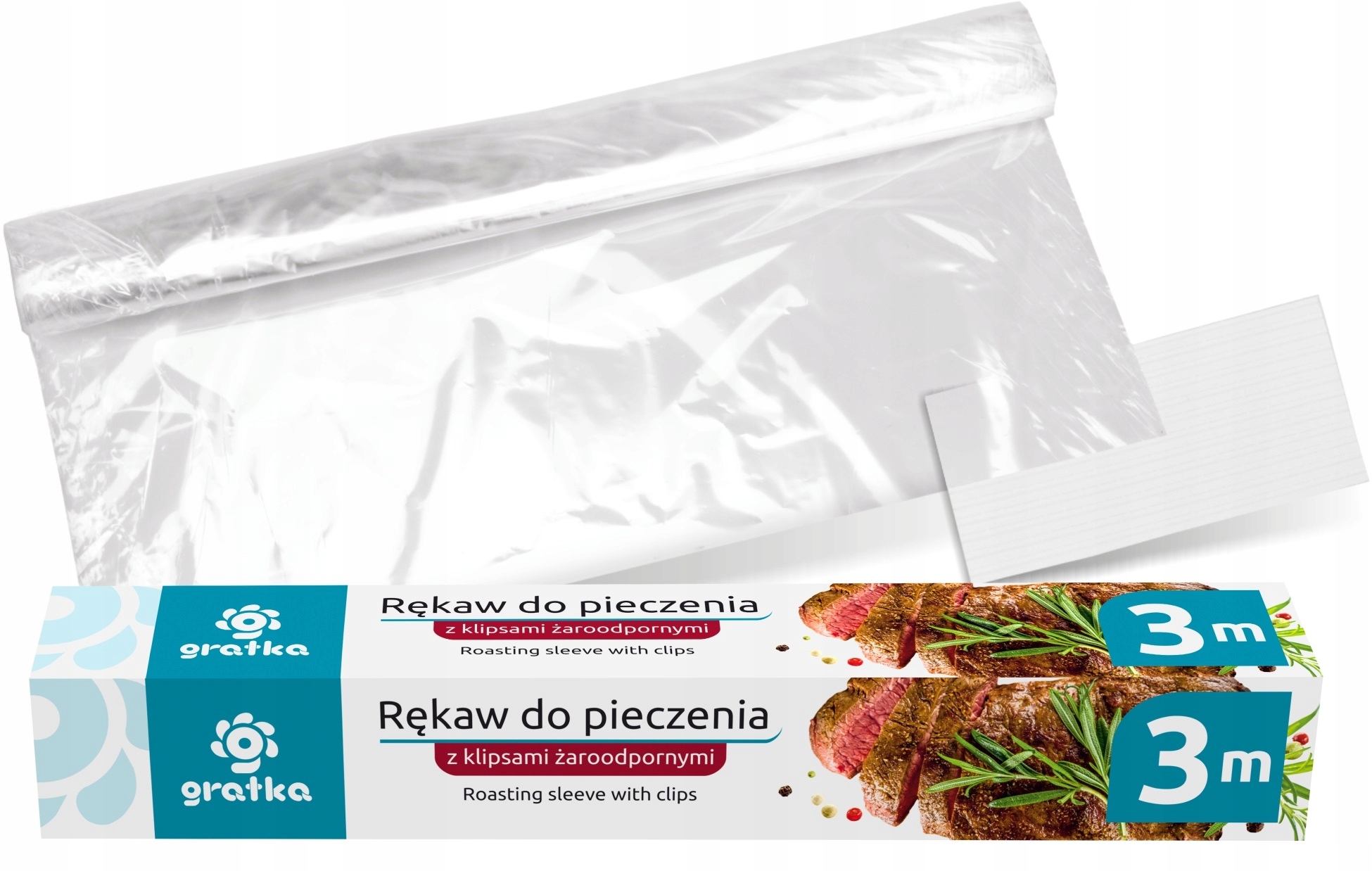 

Rękaw Do Pieczenia Bez Tłuszczu Klips 23cmx3m