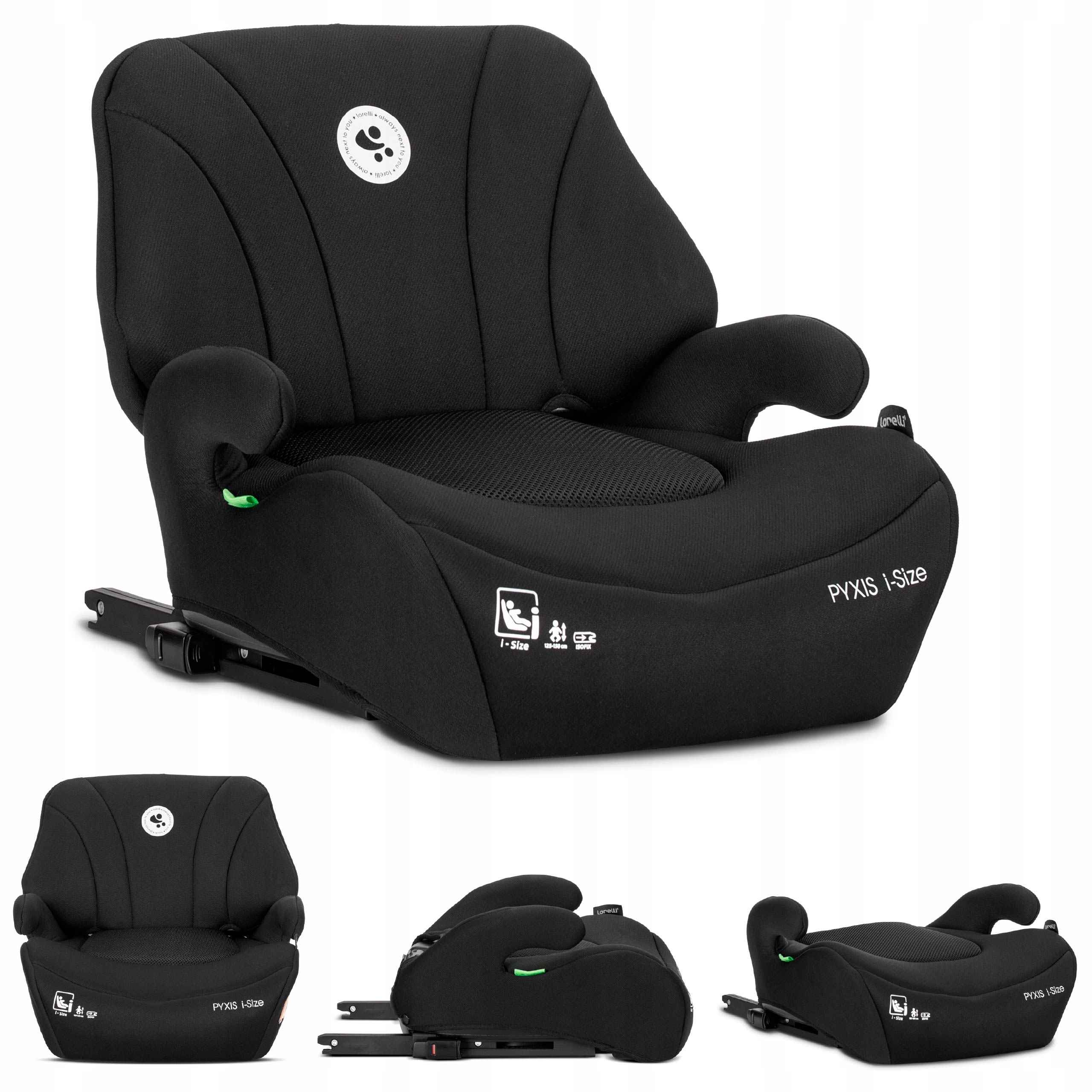 Lorelli poddupnik z oparciem i-Size 125-150 cm Isofix 2w1 podwyższenie