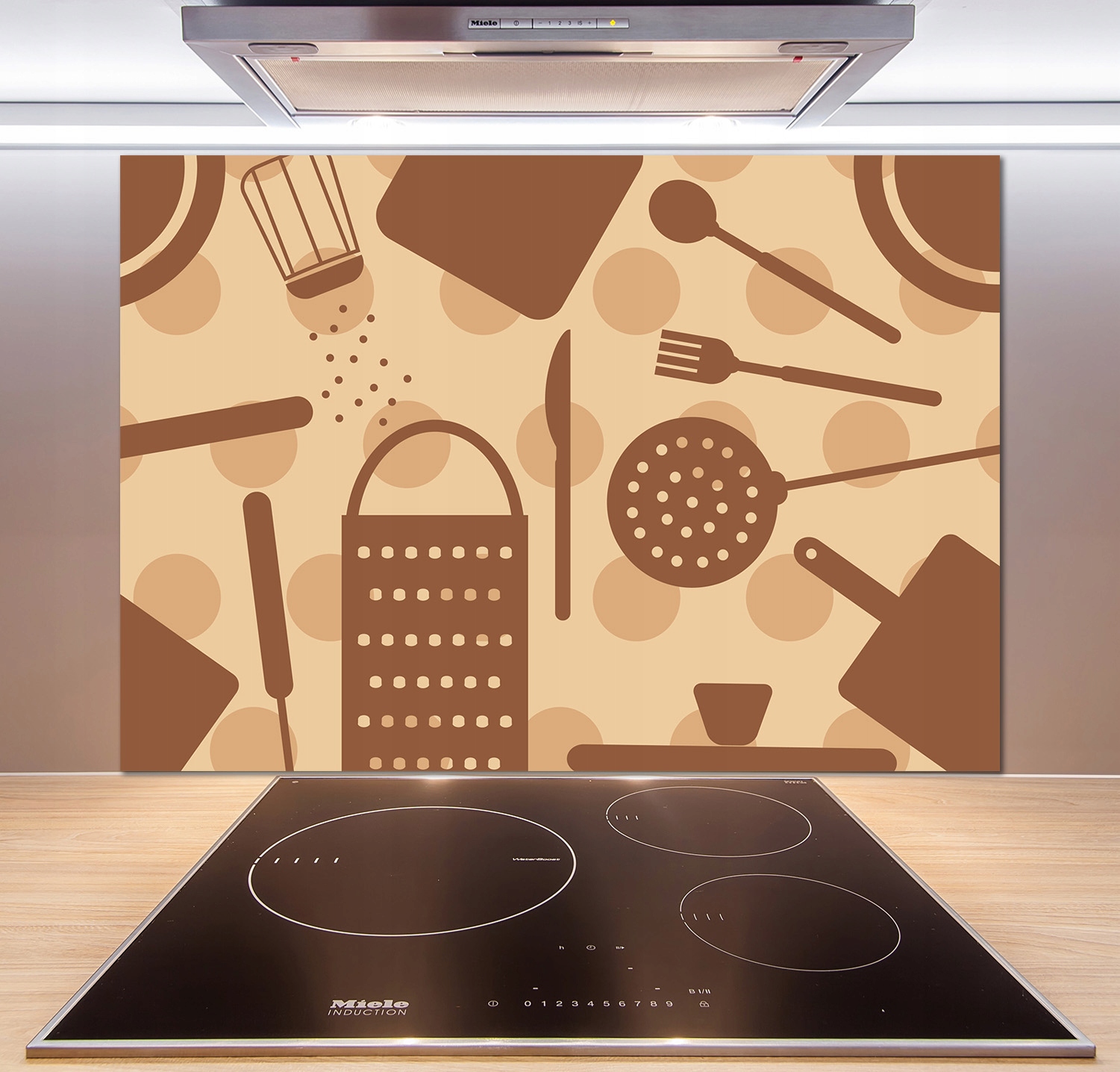 

Panel do kuchni Przybory kuchenne 100x70 cm + Klej