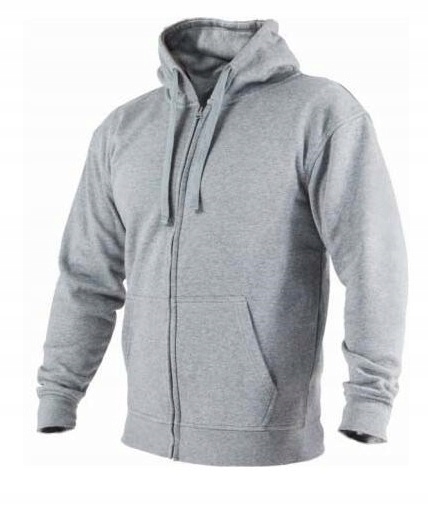 Bluza robocza ochronna męska z kapturem szara roz. M