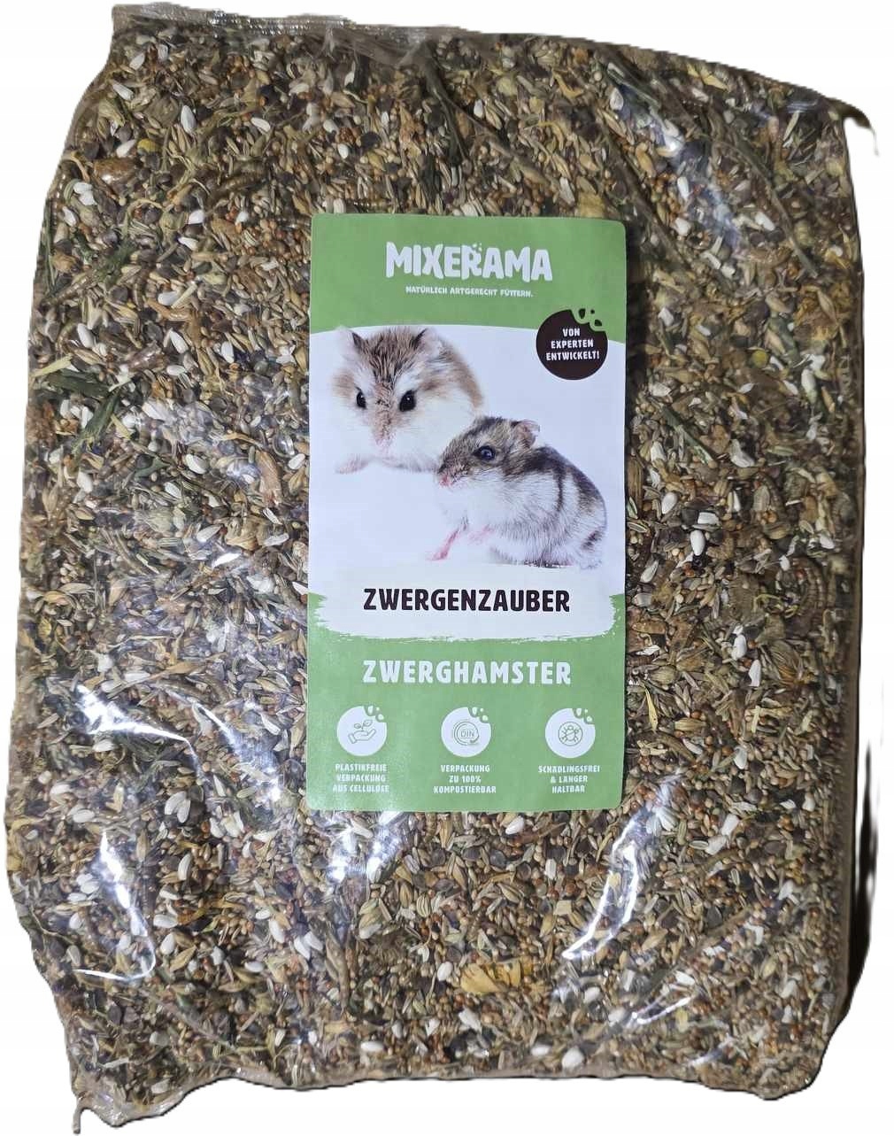Naturalny pokarm dla chomika karłowatego 2,5kg Mixerama Zwergenzauber