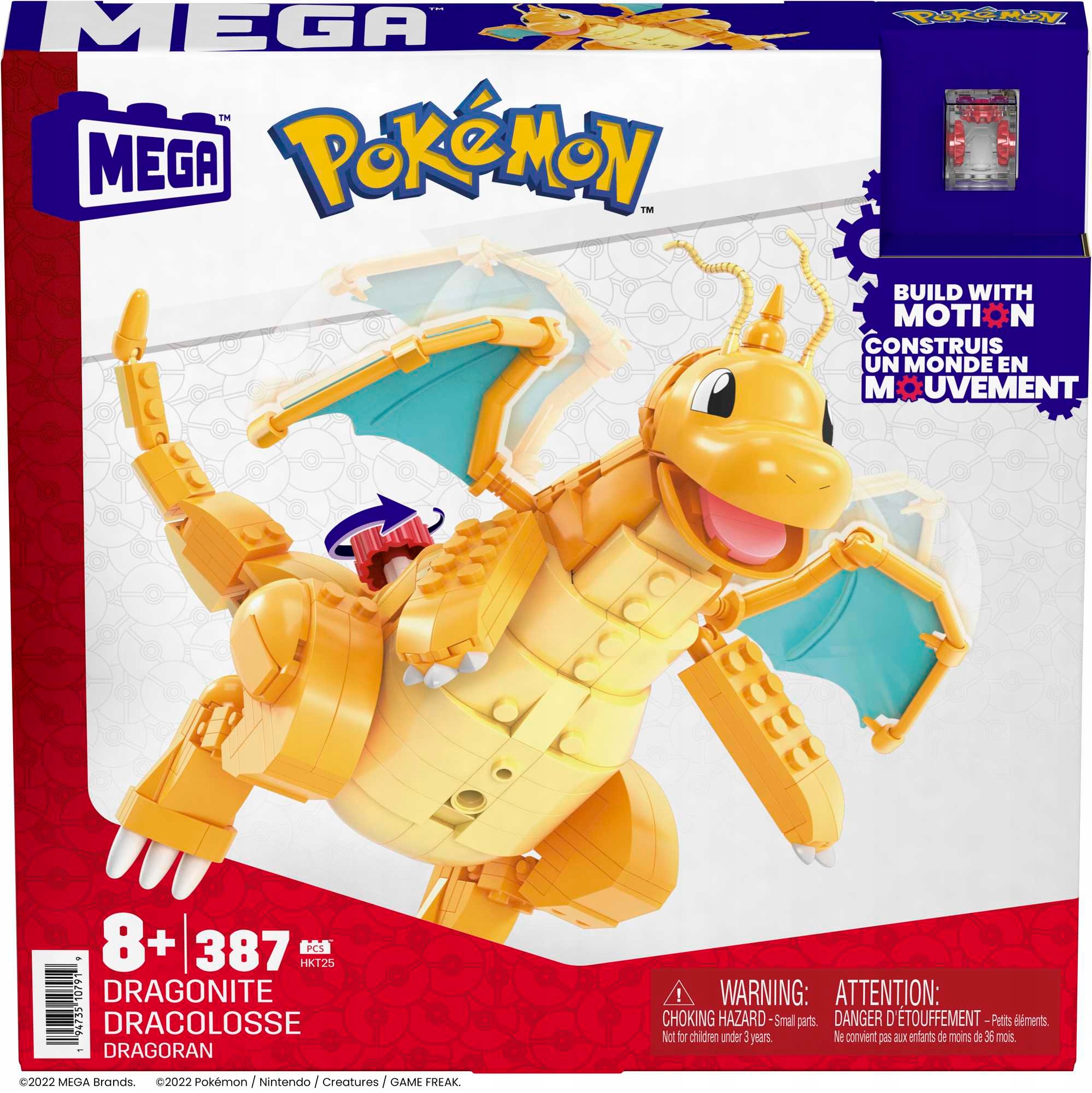 Construx Pokémon Dragonite Zestaw klocków HKT25